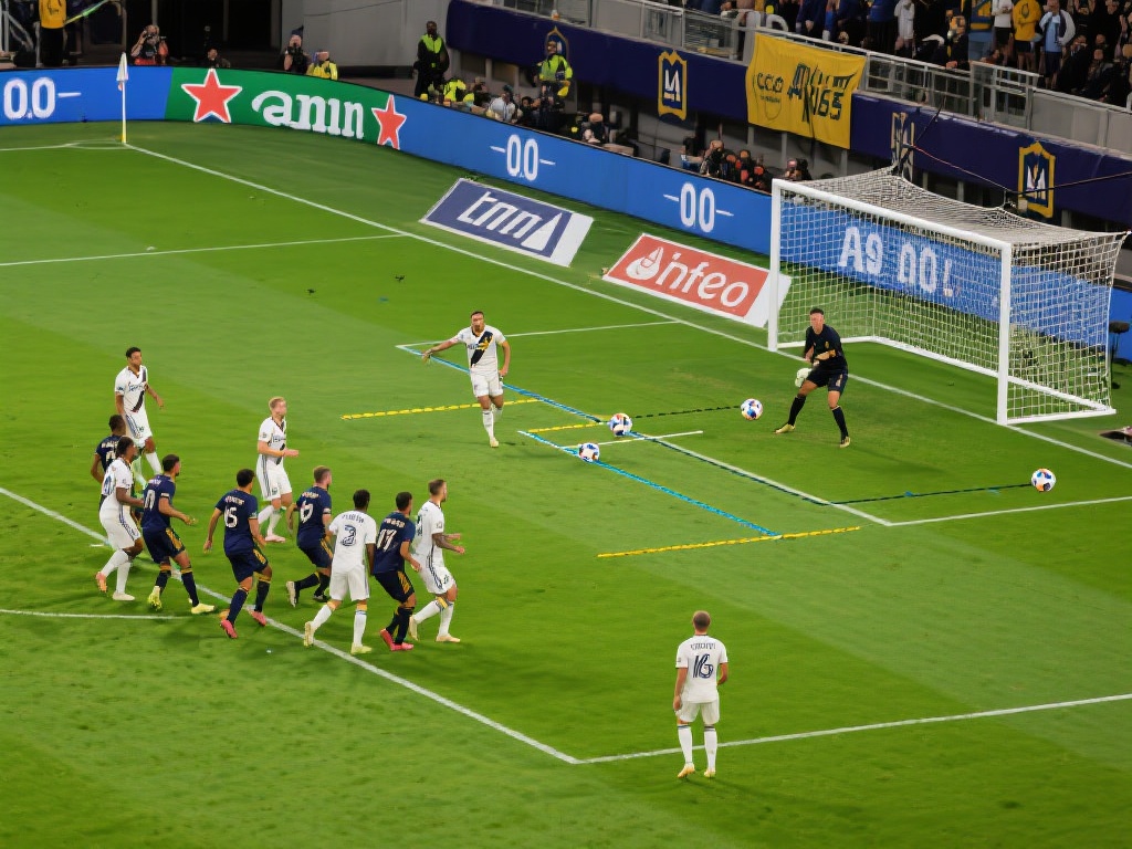 奥尔达斯弧顶远射建功，洛杉矶率先打破僵局